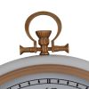 20 Inch Modern and Vintage Metal Wall Clock, Gear Design, White