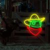 1pc Cowboy Frog LED  Neon Light Sign - Bright & Vibrant On/Off Switch - Energy-Saving, Durable Design - Ideal for Business Bars, Pubs, and Bedroom - N