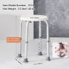 VEVOR Shower Chair for Inside Shower, Adjustable Height Shower Stool, Non-Slip Bench Bathtub Seat Stool for Elderly Disabled Adults Handicap, 300 lbs