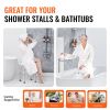 VEVOR Shower Chair, Adjustable Height Shower Stool with Built-in Handles, Shower Seat for Inside Shower or Tub, Non-Slip Bench Bathtub Stool Seat for