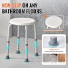 VEVOR Shower Chair for Inside Shower, Adjustable Height Shower Stool, Non-Slip Bench Bathtub Seat Stool for Elderly Disabled Adults Handicap, 300 lbs