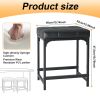 2 Pack Vanity Stool Chair, Makeup Stool, Faux Leather Vanity Stool, Modern Foot Stool for Vanity Makeup, Living Room, Bedroom and Entryway, Barstools