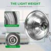 Clamp Lamp Light with 8.5 Inch Adjustable Aluminum Reflector and 6 Feet Cord, up to 150W E26 Socket (no Bulb Included), Silver and Black, 4 Pack
