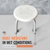 VEVOR Shower Chair for Inside Shower, Adjustable Height Shower Stool, Non-Slip Bench Bathtub Seat Stool for Elderly Disabled Adults Handicap, 300 lbs