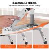 VEVOR Step Stool 1-Step 330lbs Capacity, Folding Steel Step Ladder 3 Adjustable Height, Portable Toddler Step Stools for Adults, Non-Slip Sturdy Step