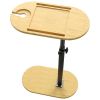 Bath Tub Tray Table, Liftable Freestanding Bamboo Bath Tray Caddy for Tub Against Wall, Bath Table Tray Tub Shelf Bathroom Organizer Shelf for Luxury