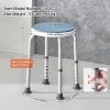 VEVOR Shower Chair for Inside Shower, 360 Degree Swivel Shower Seat, Adjustable Height Shower Stool, Non-Slip Bench Bathtub Seat Stool for Elderly Dis
