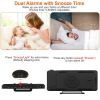 Projection Alarm Clock LED Digital Alarm Clock with Dual Alarms Snooze Function 6 Dimmer 7.7in Mirror