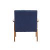 Accent Chairs Set of 2 with Side Table, Mid Century Modern Accent Chair, Wood and Fabric Armchairs Side Chair, Lounge Reading Comfy Arm Chair for Livi