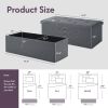 Folding Storage Ottoman Bench, Ottoman Foot Rest, End of Bed Bench, Storage Chest, with Flipping Lid, for Living Room, Bedroom, Entryway, 47 Inches, G