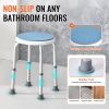 VEVOR Shower Chair for Inside Shower, 360 Degree Swivel Shower Seat, Adjustable Height Shower Stool, Non-Slip Bench Bathtub Seat Stool for Elderly Dis