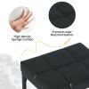 2 Pack Vanity Stool Chair, Makeup Stool, Faux Leather Vanity Stool, Modern Foot Stool for Vanity Makeup, Living Room, Bedroom and Entryway, Barstools