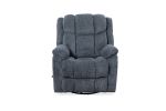 Man Wah Calgary Manual Upholstered Swivel Recliner, Slate