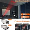Projection Alarm Clock LED Digital Alarm Clock with Dual Alarms Snooze Function 6 Dimmer 7.7in Mirror