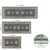 Kitchen Rug Sets 3 Piece with Runner Non Slip Kitchen Rugs and Mats Washable Kitchen Mats for Floor Thick Kitchen Floor Mat Carpet Runner Rugs for Hal