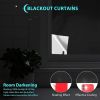 Blackout Curtains with Ruler and Tape Portable Window Curtain Black Oxford Cloth No Drill Window Shades Cuttable Temporary Black Out Shades for Home I