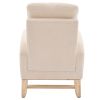 Modern Accent Rocking Chair Rocking Chair With Solid Wood Legs, Upholstered Nursery Glider Rocker, Comfy Armchair With Side Pocket, Living Room Lounge