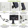 Solar Shed Lights Dual Lighting Heads Dimmable Timing Dusk To Dawn Sensor Hanging Lamp IP65 Waterproof Remote Control