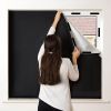 Blackout Curtains with Ruler and Tape Portable Window Curtain Black Oxford Cloth No Drill Window Shades Cuttable Temporary Black Out Shades for Home I