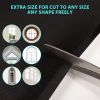 Blackout Curtains with Ruler and Tape Portable Window Curtain Black Oxford Cloth No Drill Window Shades Cuttable Temporary Black Out Shades for Home I