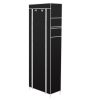 1 Large Capacity 10-Tier Non-Woven Shoe Rack, Space-Saving, Tall & Narrow, Movable for Dust Removal, Stable Structure, Multi-Color, Closet Storage Uni