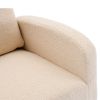 Modern Accent Rocking Chair Rocking Chair With Solid Wood Legs, Upholstered Nursery Glider Rocker, Comfy Armchair With Side Pocket, Living Room Lounge